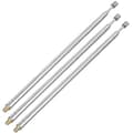 Teleskopiska antenner 3 x 43,5 cm längd 4 sektioner RC fjärrkontroller silver-Perfet