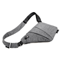 Pikkukuva 9 / 10: Pieni Sling Bag Lompakko Varkaudenesto Olkalaukku Miesten Naisten Crossbody Laukku harmaa - Perfet gray Left Side