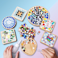 Miniatyrbilde 4 av 9: DIY mosaikkfragmenter Uregelmessig formet håndlaget steinjade - Perfet Pink Series