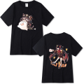 Miniatyrbillede 1 af 7: Genshin Impact Walnut T-shirt Par T-shirt sort - Perfet black S