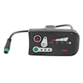 Miniatyrbillede 1 af 4: Elektrisk Cykel LED Strømdisplay Panel Elektrisk Cykel Modifikation Display Meter med Vandtæt 5p Hanstik til 22,2 mm Styr - Perfekt 48V