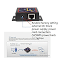 Miniatyrbilde 5 av 5: Industriell Modbus Seriell RS232 RS485 RS422 til Ethernet Konverter Enhetsserver RTU/UDP RJ45 til RS232-Perfet
