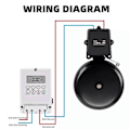 Miniatyrbilde 2 av 3: Digital Timer Bryter Mikrodatamaskin Auto Klokke Ringekontroller Programmerbar 220V-Perfet