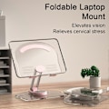 Miniatyrbillede 4 af 5: Laptop Stativ med 360 Graders Drejelig Base, Stærk Bæreevne, Universal Ergonomisk Computer Stativ, Laptop Stativ - Perfekt White