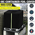 Miniatyrbillede 5 af 5: IBC Dækken, Vandtank IBC Container Presenning, 420D IBC UV Beskyttelse / Regnvandsbeskyttende Hættedækken, med Åbningslynlås - Perfekt