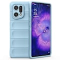 Miniatyrbild 1 av 5: för Oppo Find X5 Stötsäkert Flexibelt Mjukt TPU Halkfritt Kant Mobiltelefon Skydd Robust Baksida - Perfet Baby Blue