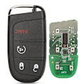 Pikkukuva 1 / 5: Älykäs kaukosäädinavaimen 433MHz 4A Avaimeton Jeep Renegade Compass C-CUV Trailhawk SIP22 M3N-40821302 68250335AB-Perfet 4 Buttons Start