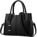 Damehåndtasker, skuldertasker, fashionable retro PU-læderhåndtasker, nye designs, sort