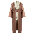 Miniatyrbild 2 av 7: Mub- Obi-Wan Kenobi högkvalitativ cosplaydräkt svart Jedi-rock ljussabelduell svart- perfekt Black M