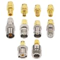 10-pack SMA Adapter Kit SMA Hane till /BNC/UHF/MCX/SMB/TV/TNC Hona-Perfekt