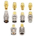 Miniatyrbillede 1 af 5: 10 Sæt SMA Adapter Kits SMA Han til /BNC/UHF/MCX/SMB/TV/TNC Hun-Perfet
