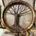 Miniatyrbild 5 av 6: Tree Of Life Shaman Drum Handgjorda sibiriska trumhantverk