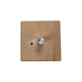 Miniatyrbilde 3 av 3: Møbelbein firkantet 5 x 5 cm, høyde 10 cm, laget av massivt tre (M8) - Sett med 4 (1 stk) - Perfet
