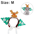 Miniatyrbillede 6 af 6: Julepandebånd til Hunde Kat Kæledyr Julekostume, Green Elk M - Perfet