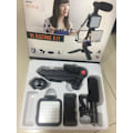 Miniatyrbillede 2 af 4: Smartphone Vlogging Video Kit med stativ Mikrofon LED lys Telefon Stand- Perfet