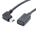 Miniatyrbild 5 av 5: USB-C till Mini USB-kabel Snabb Dataöverföring Laddningsomvandlare för Musikspelare GPS Kamera-Perfekt