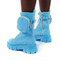 Pikkukuva 2 / 3: Platform-saappaat Plus Size - Naisten saappaat - Perfet Light Blue 39