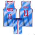 Pikkukuva 2 / 2: NBA Basketball Uniform BKN Retro Blue Suit - No. 11 Irving - Perfet XL (165-170cm)