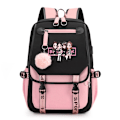 Pikkukuva 2 / 2: USB suuren kapasiteetin BLACKPINK printed reppu dancing 4 - Perfet