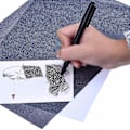 Miniatyrbilde 4 av 5: A4 Papir 50 Ark/Pose Overføringspapir Grafitt Karbon Maleri Karbonbelagt Papir - Perfekt