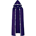 Pikkukuva 1 / 10: Unisex oon Phases Kirjonta hupullinen viitta Itäinen keskiaikainen renessanssin pitkä viitta - Perfet purple M