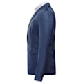 Miniatyrbilde 3 av 5: HERRENES Formell Klassisk Hakket Krage Dobbel Split Ensfarget Enknapps Blazer - Perfekt Navy S