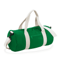 Miniatyrbild 2 av 2: Bagbase Plain Varsity Barrel/Duffle Bag (20 liter) - Perfet Kelly Green/Off White One Size