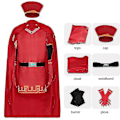 Pikkukuva 2 / 5: Lord Farquaad Cosplay -asu aikuisille ja lapsille Halloween-karnevaaliasusetti - Perfet M