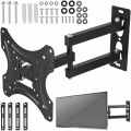 Miniatyrbild 1 av 8: Swivel TV Väggfäste - TV-fäste med arm - 14-55 tum - Perfet black