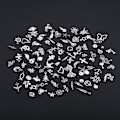 Pikkukuva 4 / 6: 100 kpl Silver Charms Riipukset tee-se-itse-korutarvikkeille Hopea - Perfet