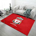 Miniatyrbillede 1 af 2: Retro Tæppe Fodboldklub Blødt Skridsikkert Meget Absorberende Tæppe Egnet til Studieværelse - Perfekt Liverpool 80x120cm