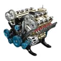Modelmotor-sæt til voksne, 8-cylindret metalbilmotor-model-sæt, Resin DIY bilmotor-samlesæt Ki-Perfet