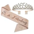 Party Krone Hodebånd Rhinestone Krone Hårtilbehør Første Års Nummer Bursdagskake Ornament Legering Hodebånd-Perfekt 65