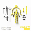 Miniatyrbild 1 av 5: Dummy13 Magnetisk Actionfigur Set, 3D Magnetisk Actionfigur Set - Perfekt Yellow Black with Magnet