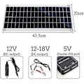 Miniatyrbild 4 av 5: 30W 12V Solpanel Kit - 30 Watt 12 Volt Off-Grid System med 60A Regulator, Solpanel System-Perfekt