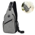 Miniatyrbillede 2 af 6: Sling Bag, Herre Brysttaske Skuldertasker Crossbody Sling Rygsæk - Perfet