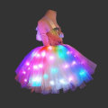 Miniatyrbild 7 av 9: Unicorn Klänning för flickor, Unicorn Kostymer LED-belyst TuTu-klänning med pannband Regnbåge- Perfet Rainbow 130