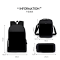 Pikkukuva 2 / 2: Kolmiosainen reppu-, olkalaukku- ja penaalisetti, jossa on jalkapallotähti Lionel Messi - Perfet Backpack + Satchel P3