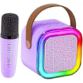 Miniatyrbilde 1 av 5: Mini Karaoke Maskin, Mini Karaoke Maskin med 1/2 Trådløs Mikrofon - Perfekt black Single microphone