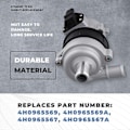 Miniatyrbillede 5 af 5: 4H0965567 Elektrisk Vandpumpe 4H0965569A til A4 A6 A7 A8 Q5 Q8 2007-2018-Perfekt