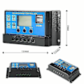 Miniatyrbillede 4 af 5: 300w 12v/24v kit batteriklemmeoplader + 40a controller kompatibel med bil RV campingvogn Newway- Perfet