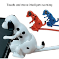 Miniatyrbild 2 av 5: Rolig Stötande Hund Laddningskabel Lindra Stress Effektiv Snabbladdning Smart Chip Type-C/8-Pin/Micro USB Laddningssladd-Perfet Blue Micro