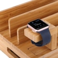 Miniatyrbillede 3 af 5: Natural Bamboo Ladestation, iPhone Dock Manager, Smart Watch, Tablet (ingen USB-hub) - Perfet