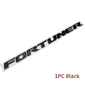 Miniatyrbild 1 av 5: 3D Bokstavs Emblem Bagageutrymme Styling Logotyp Dekal Baklucka för Fortuner - Perfekt 1PC Black
