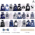 Miniatyrbillede 9 af 11: 24 STK Jule-adventskalender Gaveposer Snørepose Fest D red 24pcs