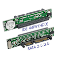 Pikkukuva 3 / 5: IDE - SATA 2.5 tuuman IDE naaras 40-nastainen portti - 2.5 SATA naaras 1.5Gbs sarjaliitäntäsovitinmuunnin tukee ATA 133 100 HDD CD DVD-Perfet