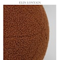 Miniatyrbild 5 av 5: Plush Rund Ullkudde Nordisk Bollformad Enfärgad Fylld Mjuk Kudde för Soffa Kontor Midjerest Kastkudde-Perfekt White 40cm