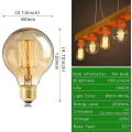 Pikkukuva 6 / 6: Edison Vintage -lamppu, YOUDIAN himmennettävät vintage lamput - Perfet