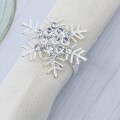 Miniatyrbilde 4 av 6: 12stk Snowflake Serviettringer Jule Serviettringer Holder til silvery