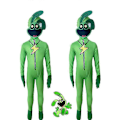 Miniatyrbillede 1 af 5: Poppy Playtime 3 Smiling Critters Rolleleg Bodysuit DogDay Catnap Halloween Kostume Voksen Kostume - Perfekt Hoppy Hopscotch 190
